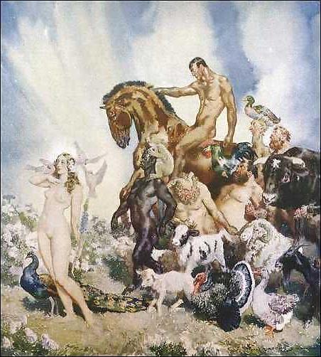 25P Painted Ero and Porn Art 13 - Norman Lindsay ( 2 )