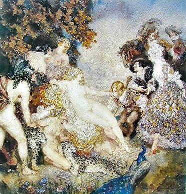 25P Painted Ero and Porn Art 13 - Norman Lindsay ( 2 )