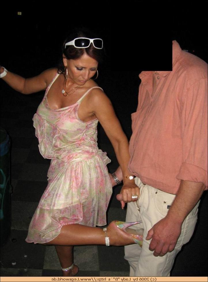 12P Busty german lady jerking off two lucky guys in public