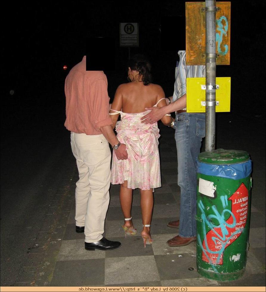12P Busty german lady jerking off two lucky guys in public