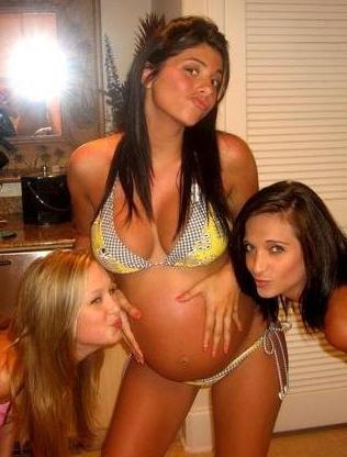 15P Teen gfs get blasted with Pregnant and jizz facials