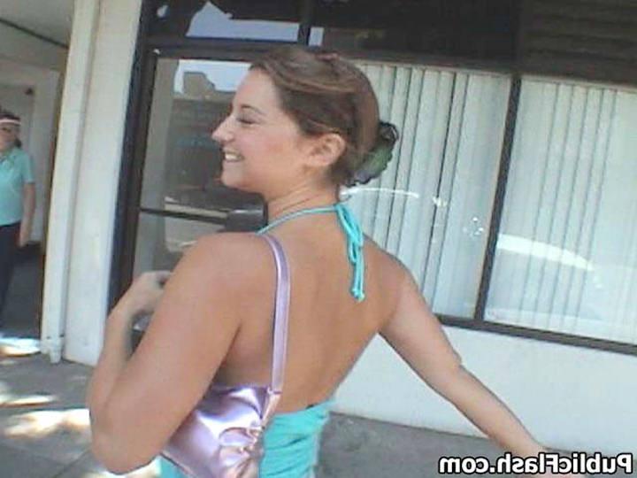 16P Sunny Day Exhbitionist Park Flasher Bares Tits and Ass in Public