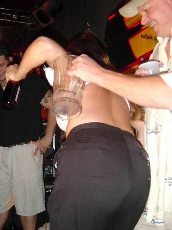 20P Drunk coeds showing boobs in public