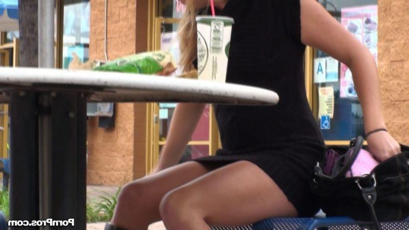 12P Guy stalking a babe in public and lifts her skirt