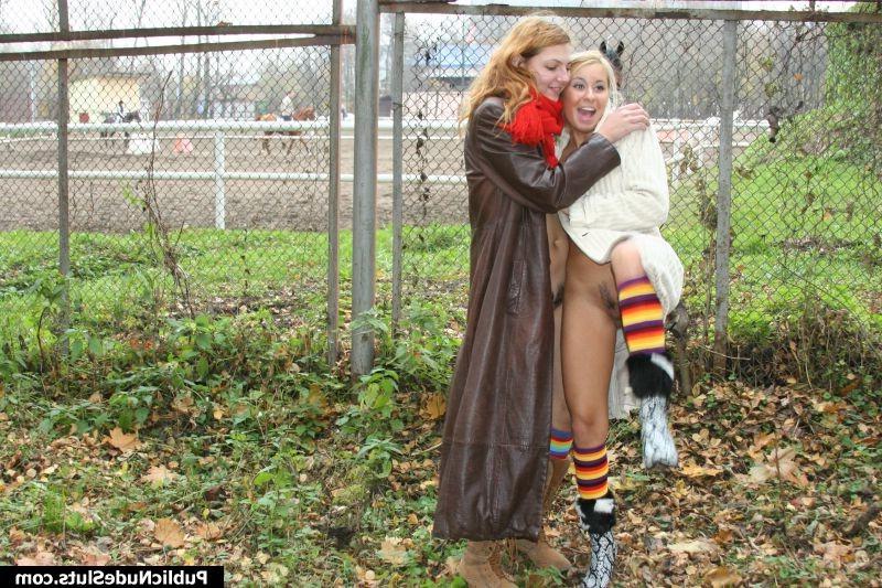 15P Two shameless lesbians playing their sizzling games in public place