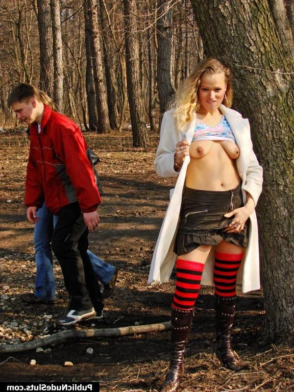 14P Insolent beauty is deep in flashing and masturbating in public place