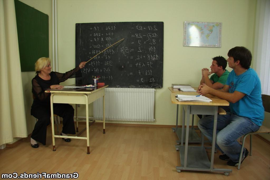 16P The guys fuck around in class until their mature teacher punishes them and then 
