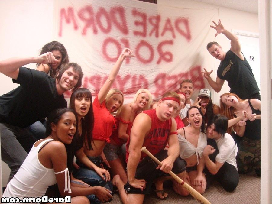 12P 4 hot slim college booty shorts teens play dodge ball naked then fuck in this al