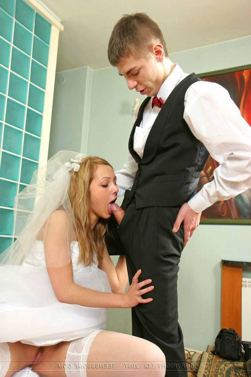 16P Teen bride in a threesome