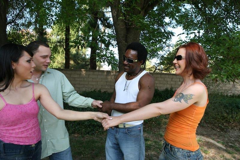 17P Two hot curious amateur couples enjoying nasty sexual adventure