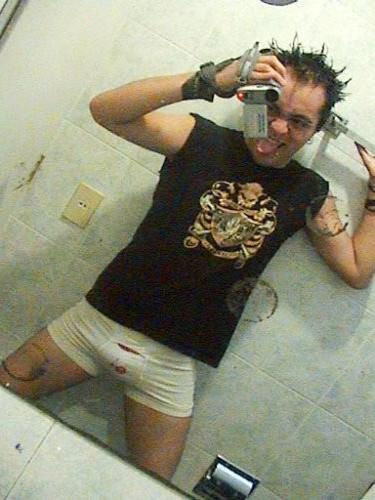 15P Punk flaunts and self-shoots his dick