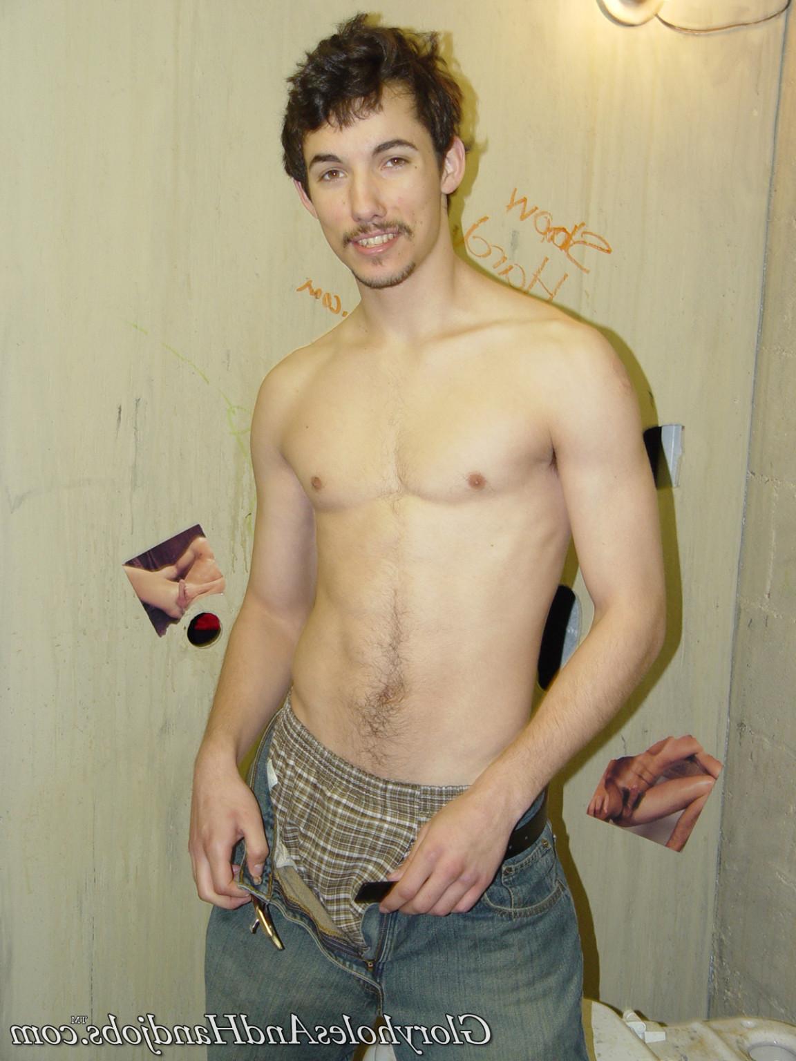 15P Horny guy sucking strong dick in gay gloryhole action