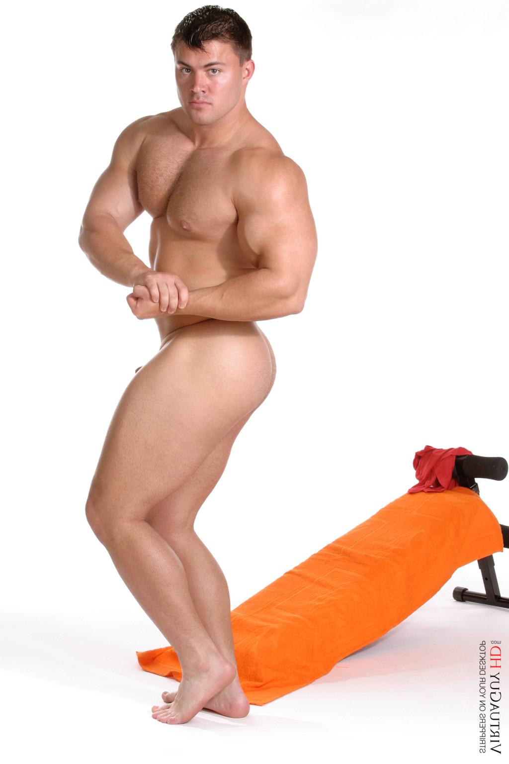 15P Handsome guy showing his muscles and dick