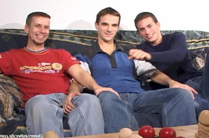 15P Horny men play with each others cocks