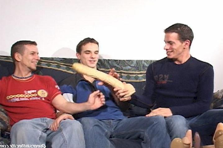 15P Horny men play with each others cocks