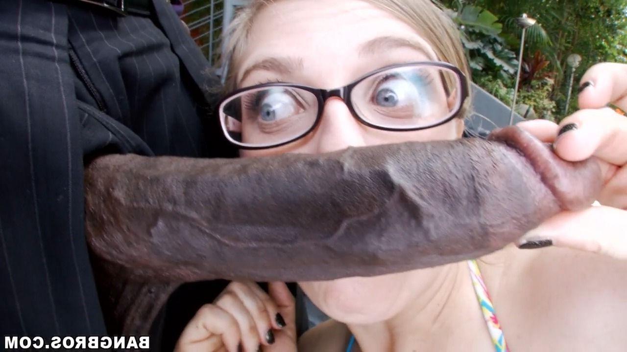 16P Cute Penny Pax goes black with her sexy glasses on