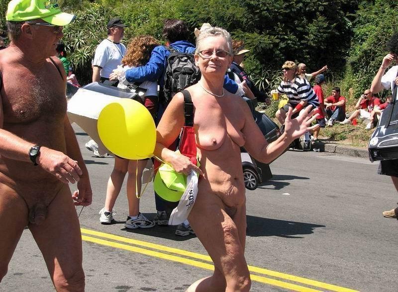 15P old grannies showing off their goodies in public