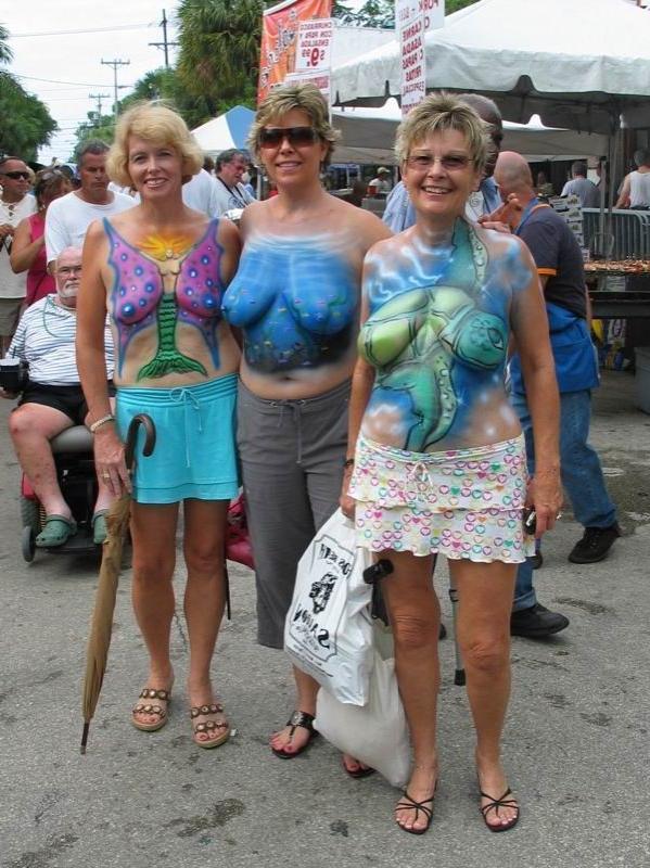 15P old grannies showing off their goodies in public