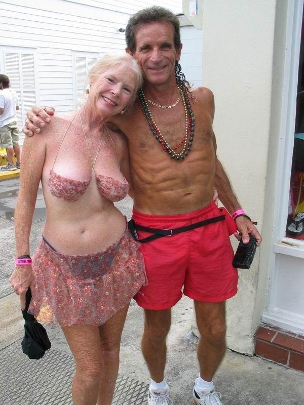 15P old grannies showing off their goodies in public