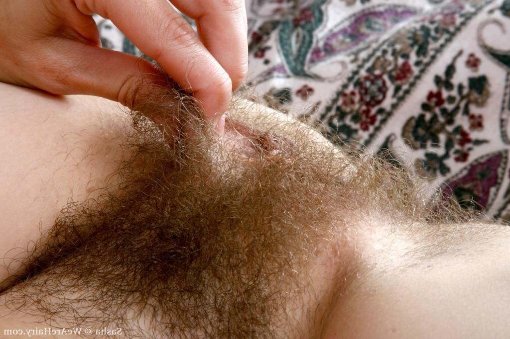15P Cute milf strips to show off her very hairy pussy