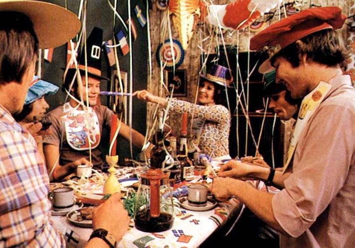 16P Hard and raunchy sex at a real seventies party