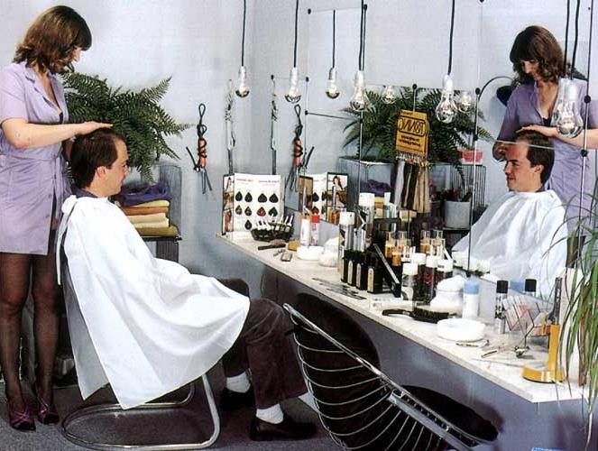 16P Female retro barber fucking her two clients