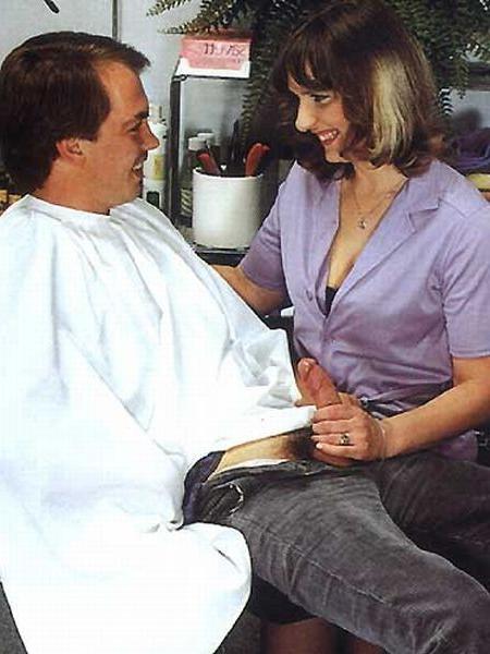 16P Female retro barber fucking her two clients