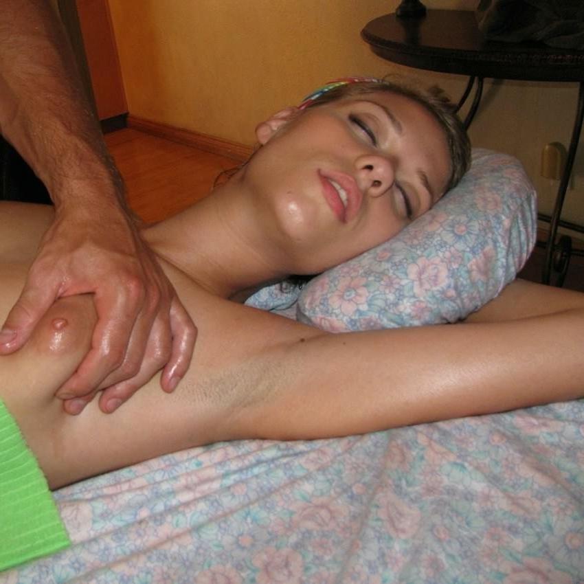 16P Cute blonde teen massaged and then fucked