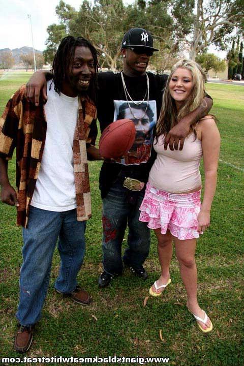 16P Slutty blonde sucks and fucks two hard monster black cocks