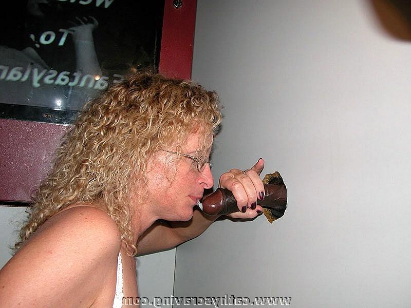 16P Milf loves blowing stranger cocks in public gloryhole
