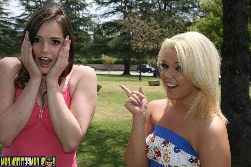 16P two chicks sharing one monster cock