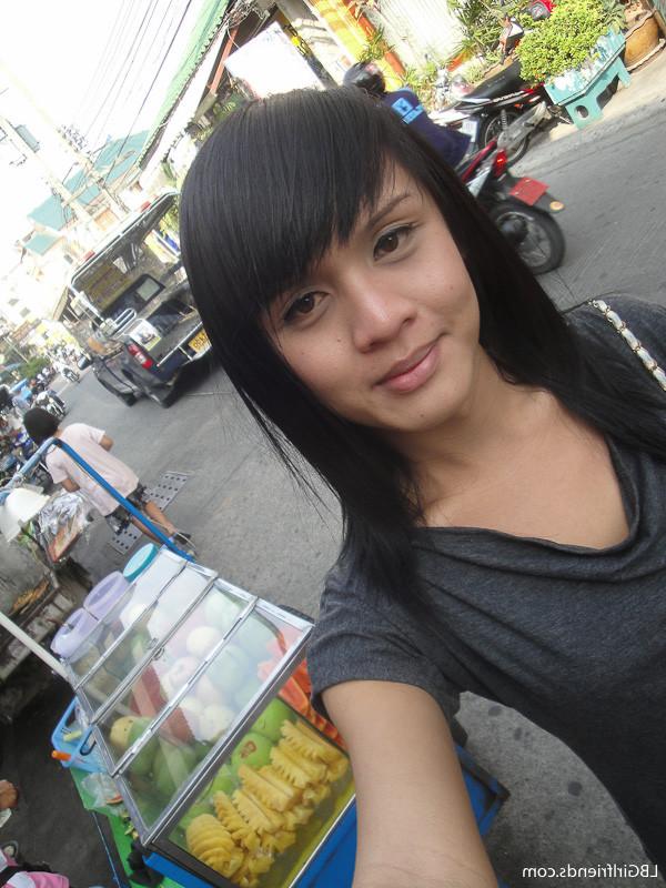 15P Cute Ladyboy Girlfriend Exposing Her Perky Tits And Tiny Shemale Cock
