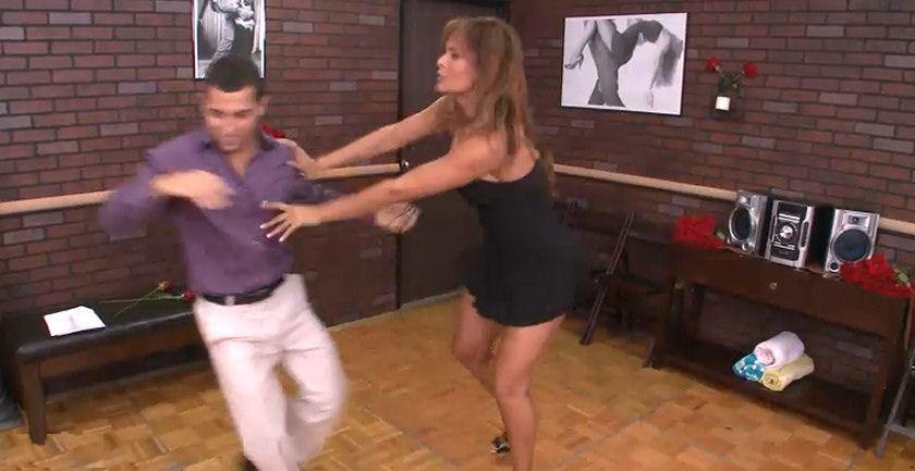 15P Monique Fuentes and her kinky tango lesson