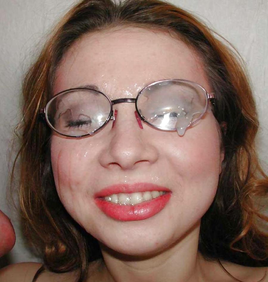 11P Girls in glasses and covered in spunk