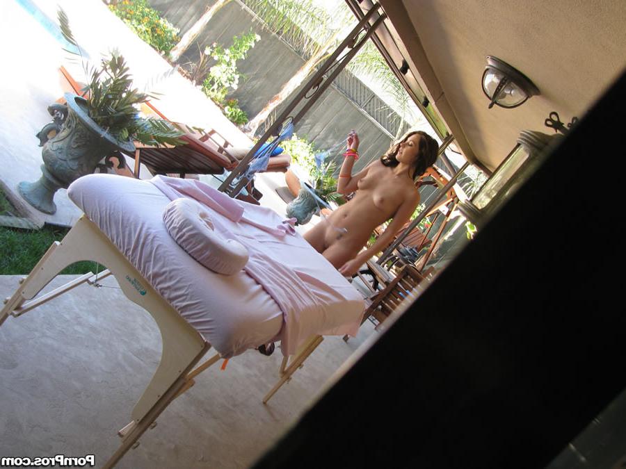 14P Pervert masseuse slips his fat dick in an oiled up teen