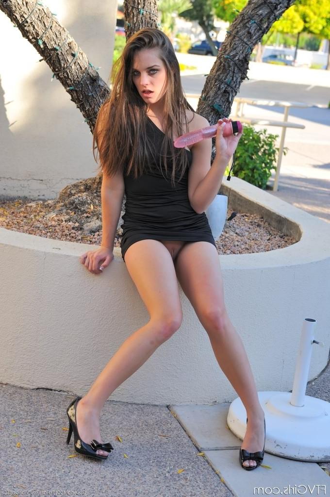16P Angelic brunette with sexy legs toying her pussy to climax