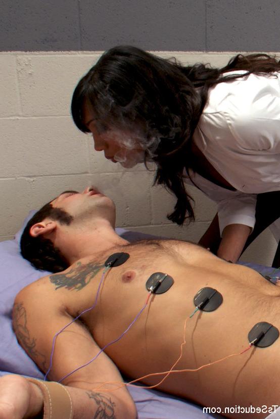 15P Ts Yasmin Lee in a smoking fetish medical role play with a hot guy
