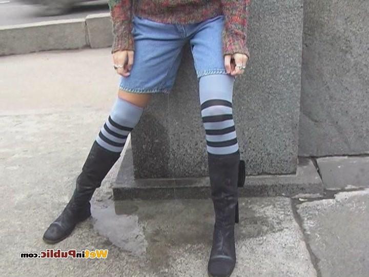 12P Chick who pissed in her shorts feels crushed with this public mishap