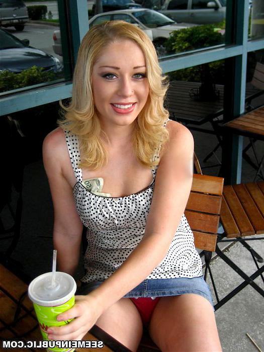 15P Horny blonde getting banged in public