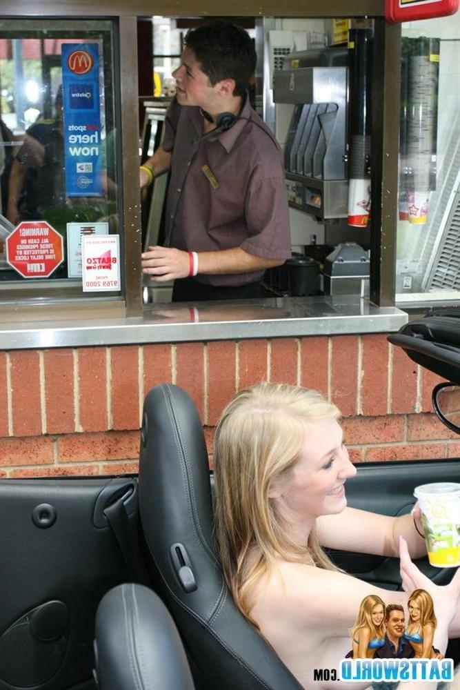 15P Two hot amateur girls getting topless in public