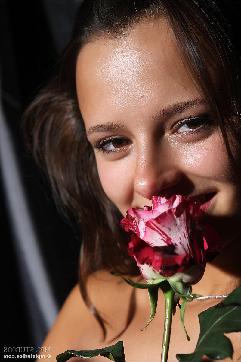12P Cute teen Nastia removes her panties to show off pussy