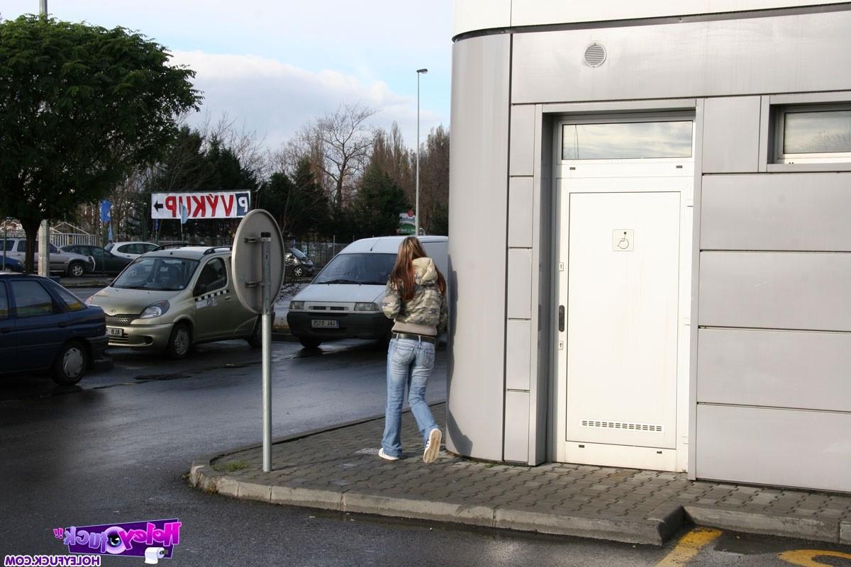 14P Teenie girl gets an amazing surprise trough a gloryhole