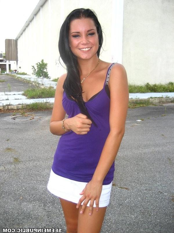 16P Naughty cutie sucking and riding cock in public place