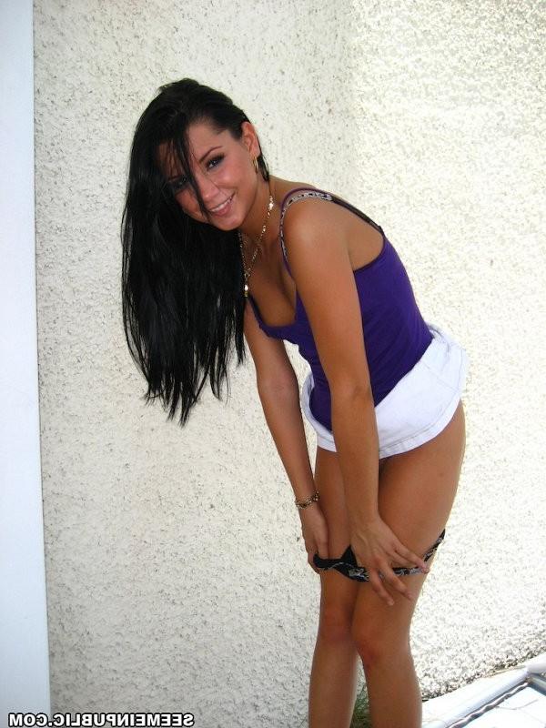 16P Naughty cutie sucking and riding cock in public place