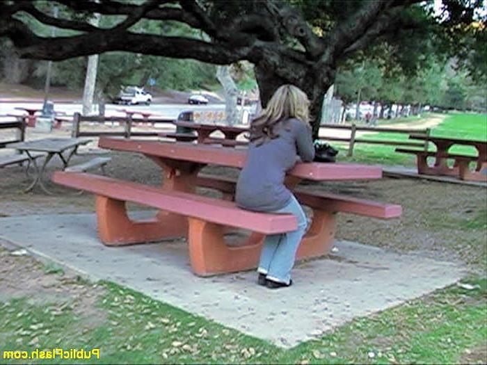 16P Big Tit Latina Beauty Talked Into Flashing Boobs in Public Park