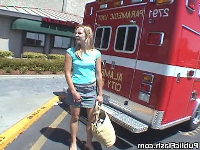 16P Parking Lot Upskirt FlasherNot Wearing Panties in Public