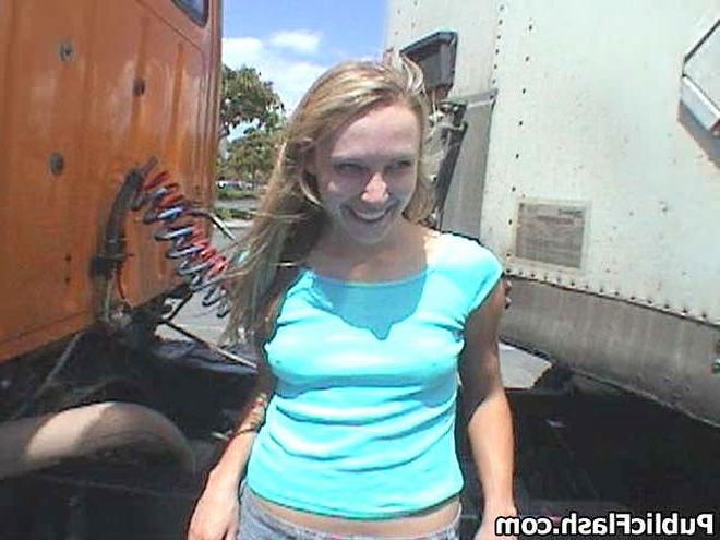 16P Parking Lot Upskirt FlasherNot Wearing Panties in Public