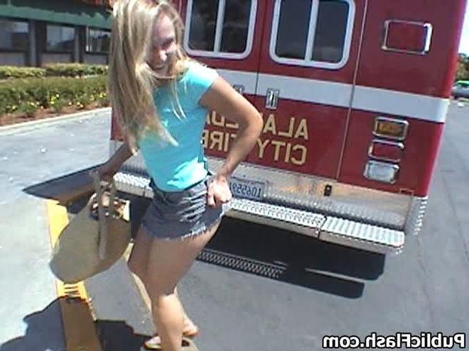 16P Parking Lot Upskirt FlasherNot Wearing Panties in Public