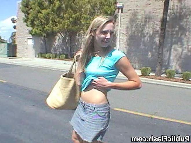 16P Parking Lot Upskirt FlasherNot Wearing Panties in Public