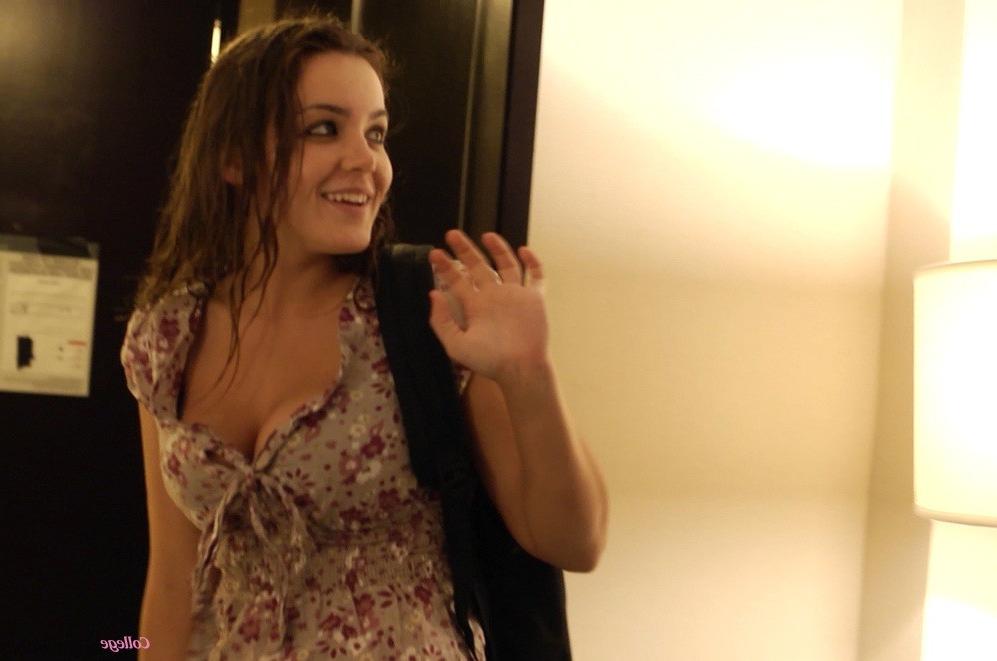 16P Big tit coed getting fucked hard for money by sugar daddy